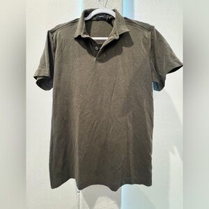 Theory polo olive green Sz S some pilling